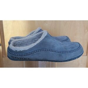 Sorel US 13 Falcon Ridge II‎ Gray Suede Scuff Slippers Comfort Slip On Winter